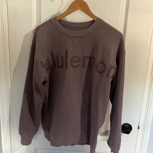 Lululemon graphic fleece crew